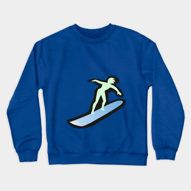 Surfer Crewneck Sweatshirt by mypointink